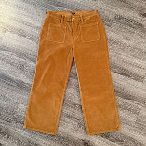J. Crew Women's Sailor Slim-Wide Pant in Stretch Corduroy